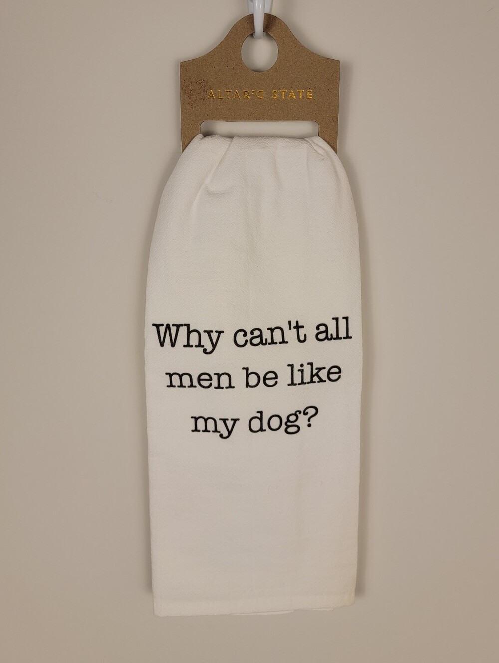 NWT Altar’d State Funny Dog Lover Kitchen Dish Towel